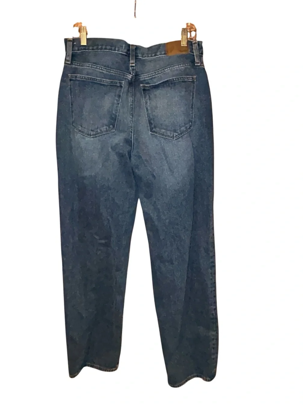 Madewell‎ Baggy Straight Jeans Womens 29 Medium Wash High Rise 100% Cotton